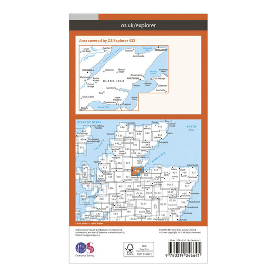 Explorer 432 Black Isle Map With Digital Version