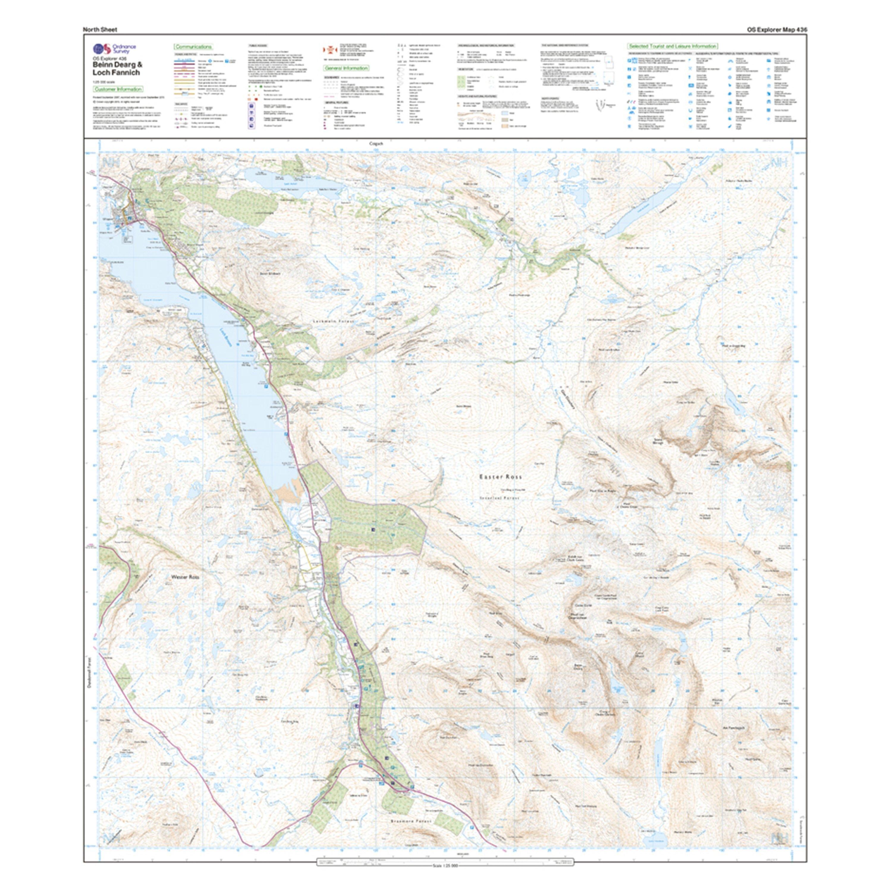 Explorer 436 An Teallach  Slioch Map With Digital Version