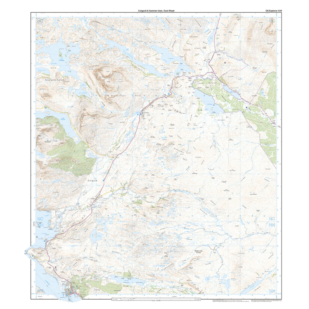 Explorer 439 Coigach & Summer Isles Map With Digital Version