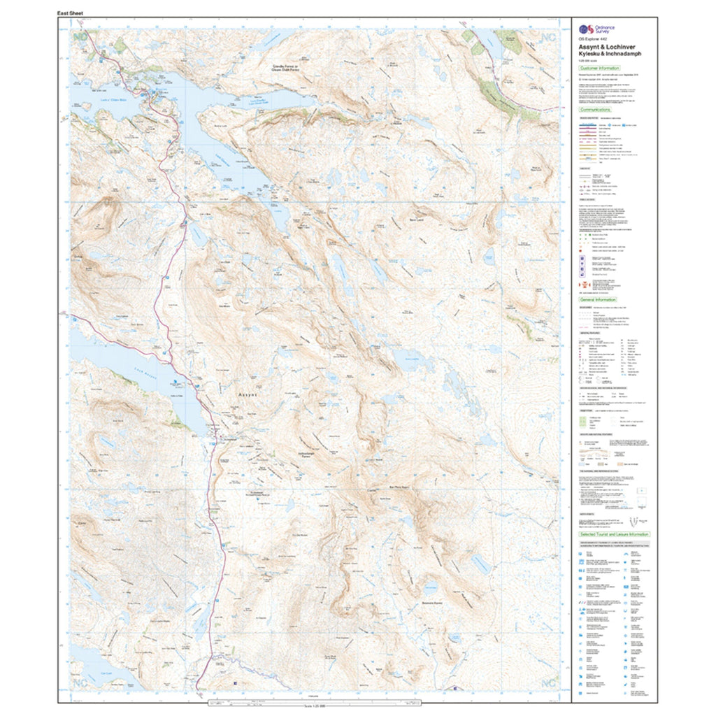 Explorer 442 Assynt & Lochinver Map With Digital Version