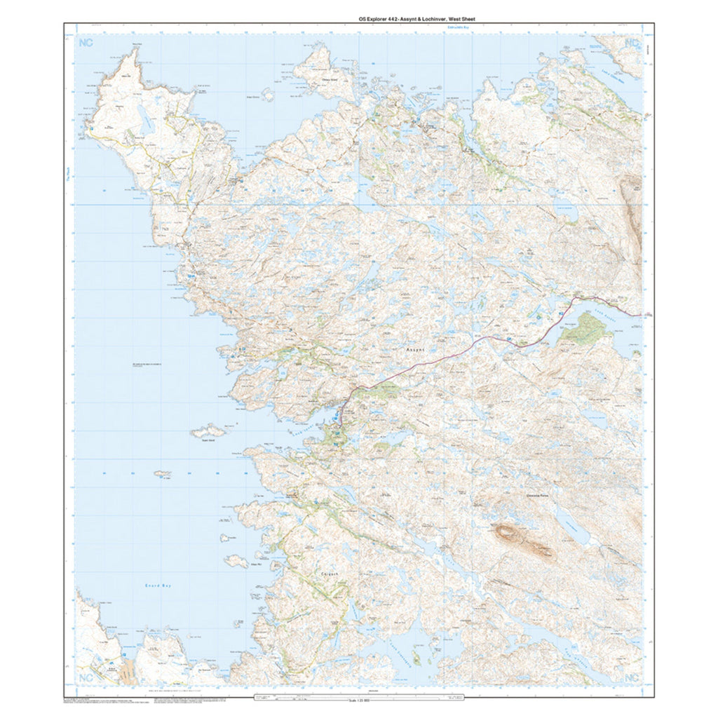 Explorer 442 Assynt & Lochinver Map With Digital Version