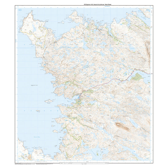 Explorer 442 Assynt & Lochinver Map With Digital Version