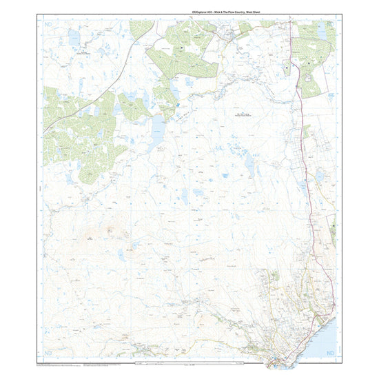 Explorer 450 Wick & The Flow Country Map With Digital Version