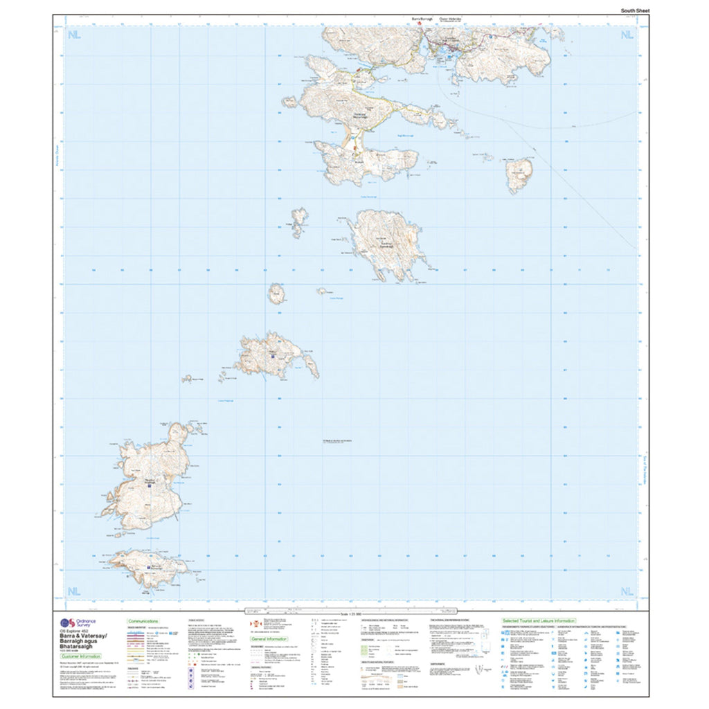 Explorer 452 Barra & Vatersay Map With Digital Version