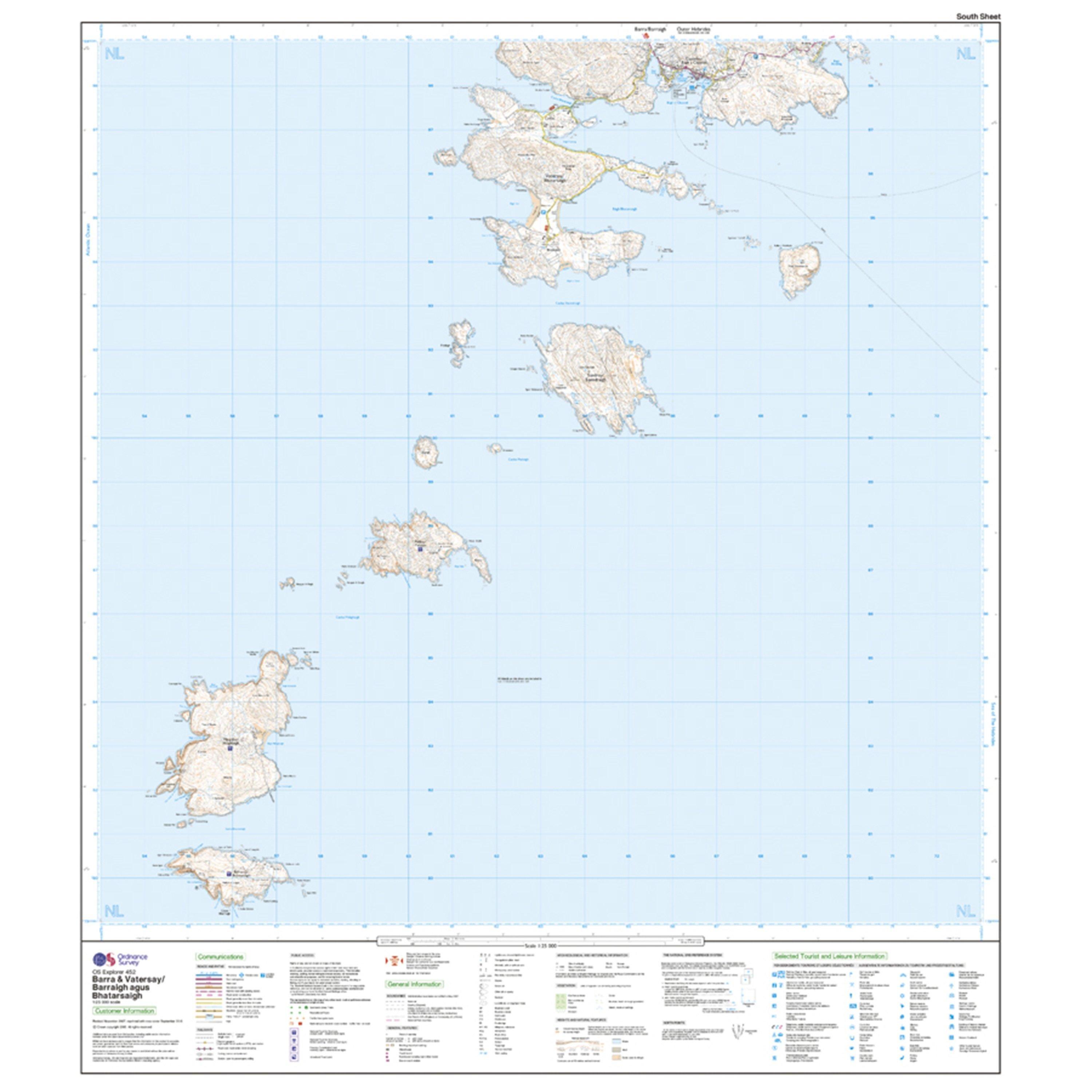 Explorer 452 Barra & Vatersay Map With Digital Version