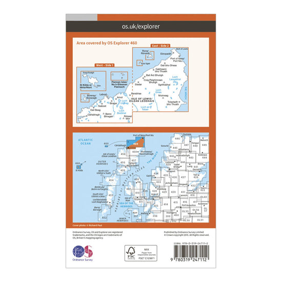 Explorer 460 North Lewis Map With Digital Version