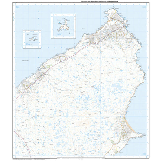 Explorer 460 North Lewis Map With Digital Version