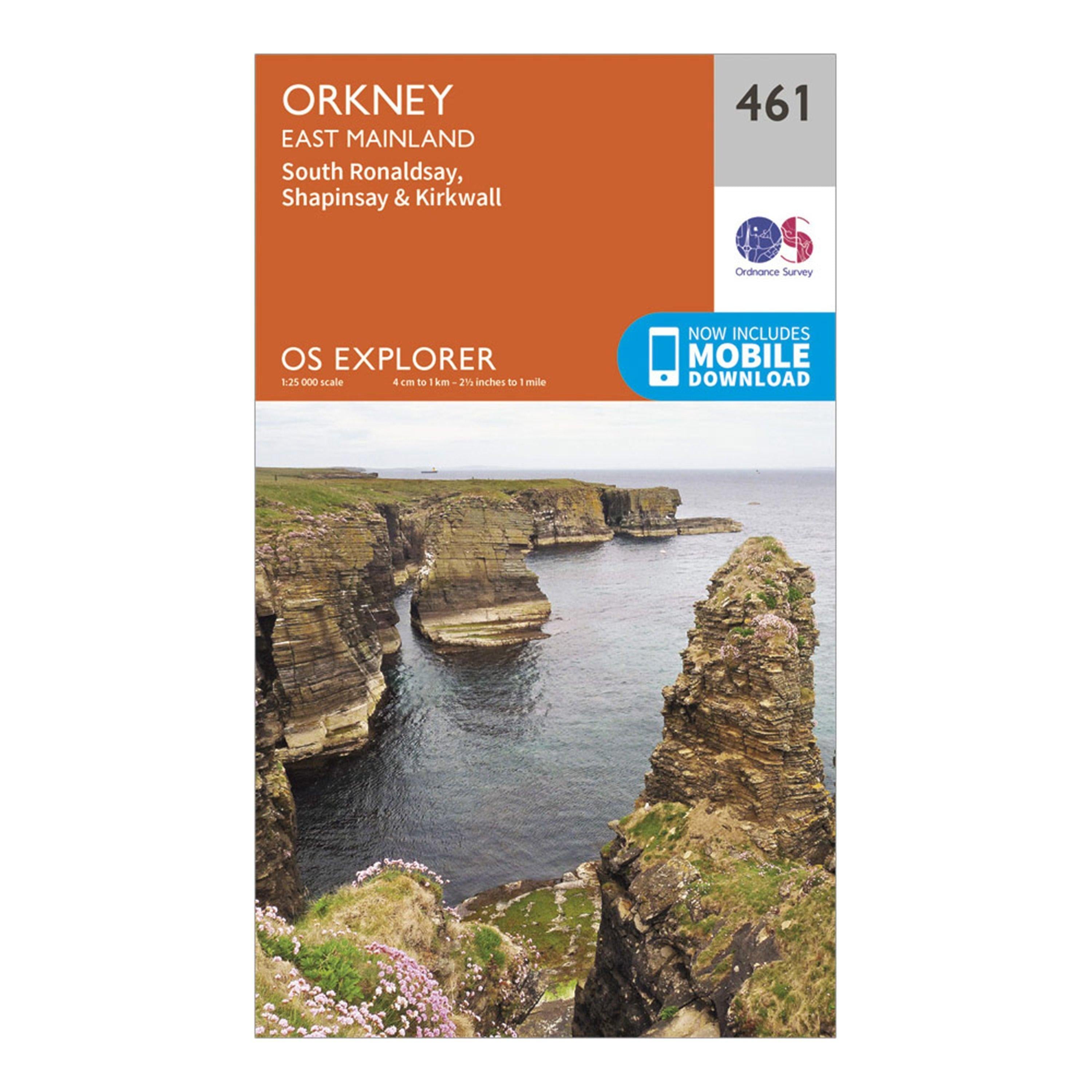 Explorer 461 Orkney East Mainland Map With Digital Version
