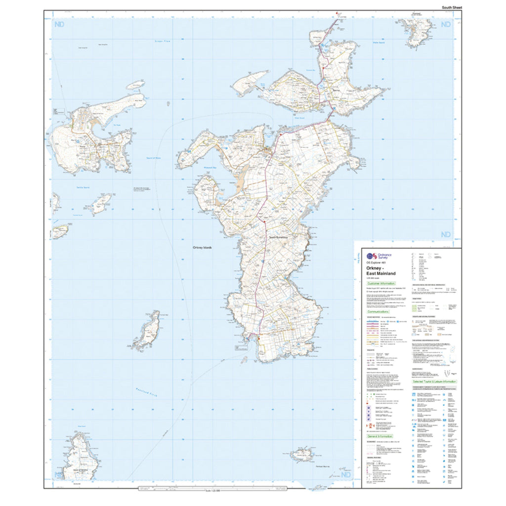 Explorer 461 Orkney East Mainland Map With Digital Version