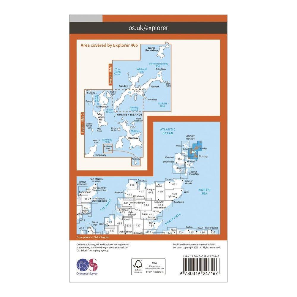 Explorer 465 Orkney Map With Digital Version