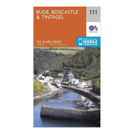 Explorer 111 Bude Boscastle  Tintagel Map With Digital Version