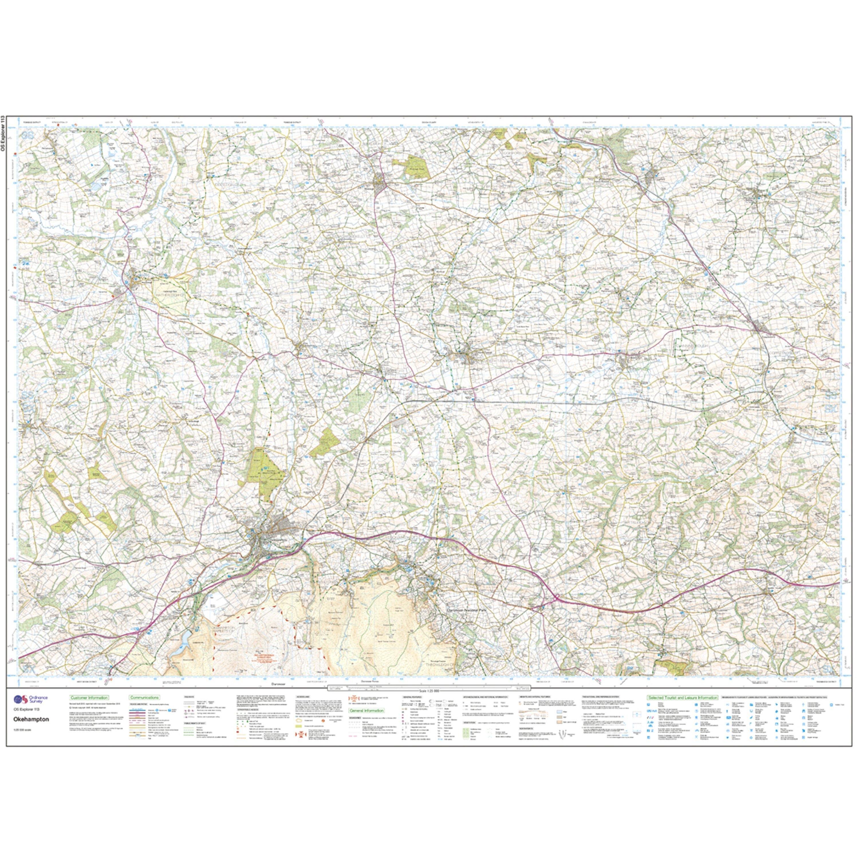 Explorer 113 Okehampton Map With Digital Version