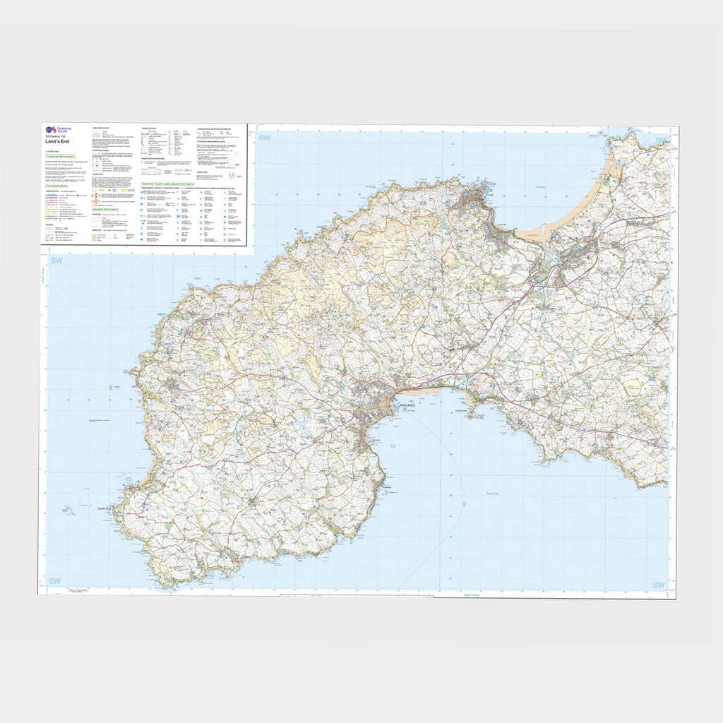 Explorer Active 102 Land's End Map With Digital Version