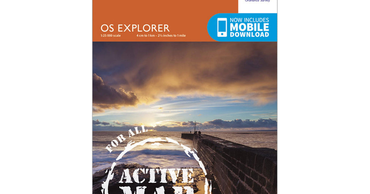 Ordnance Survey Explorer Active 103 The Lizard Map With Digital Version ...