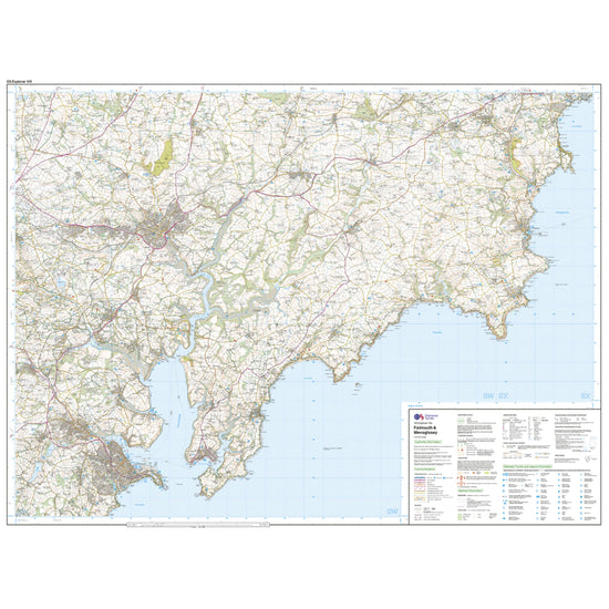 Explorer Active 105 Falmouth & Mevagissey Map With Digital Version