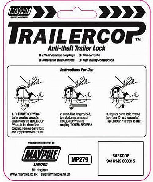 TrailerCop Anti-Theft Trailer Lock