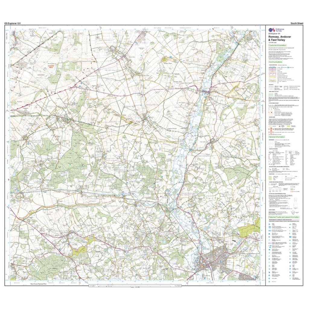 Explorer 131 Romsey, Andover & Test Valley Map With Digital Version