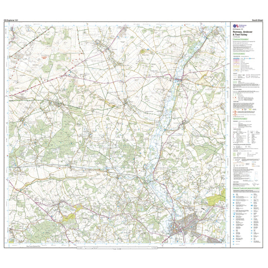 Explorer 131 Romsey, Andover & Test Valley Map With Digital Version