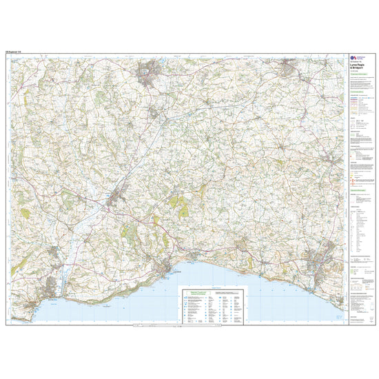 Explorer Active 116 Lyme Regis & Bridport Map With Digital Version