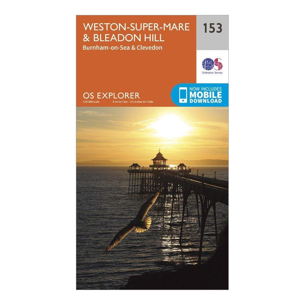 Explorer 153 Weston-Super-Mare & Bleadon Hill Map With Digital Version