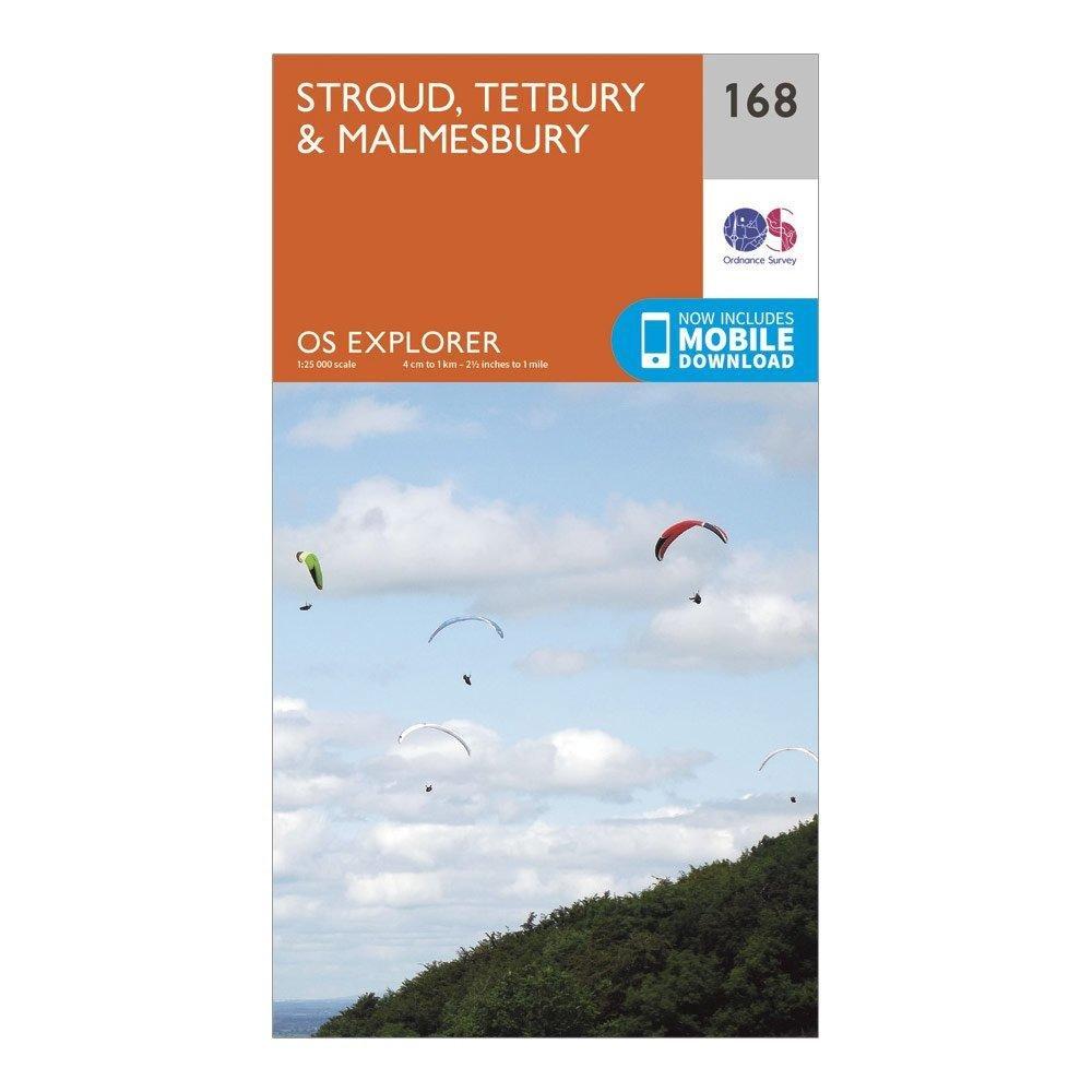 Explorer 168 Stroud, Tetbury & Malmesbury Map With Digital Version