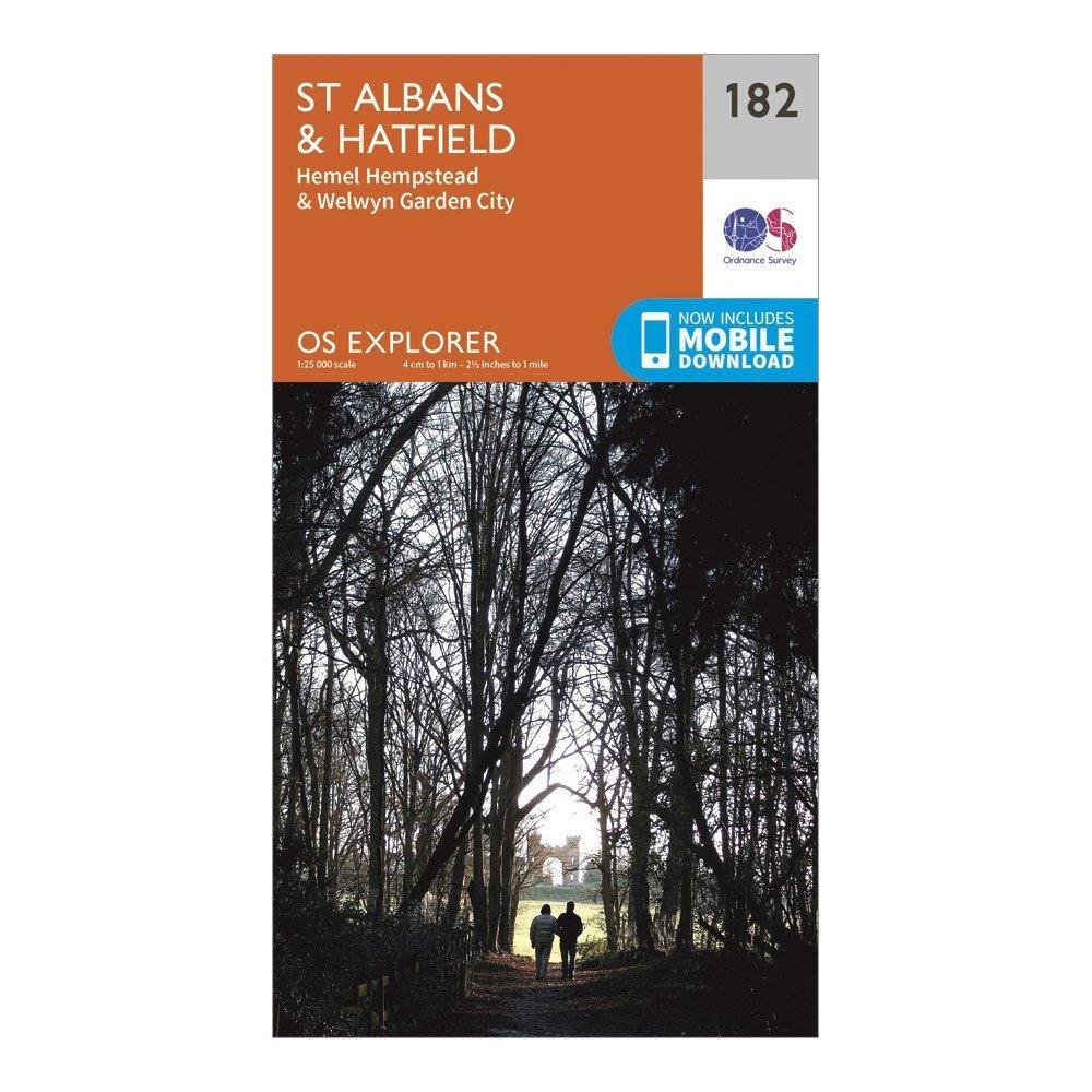 Explorer 182 St Albans & Hatfield Map With Digital Version