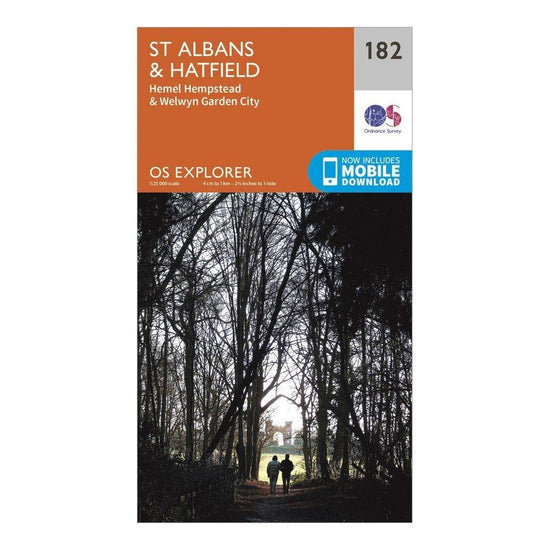 Explorer 182 St Albans & Hatfield Map With Digital Version