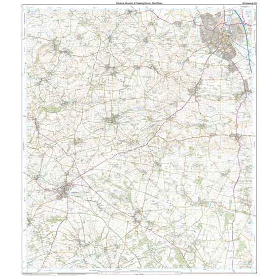 Explorer 191 Banbury, Bicester & Chipping Norton Map With Digital Version