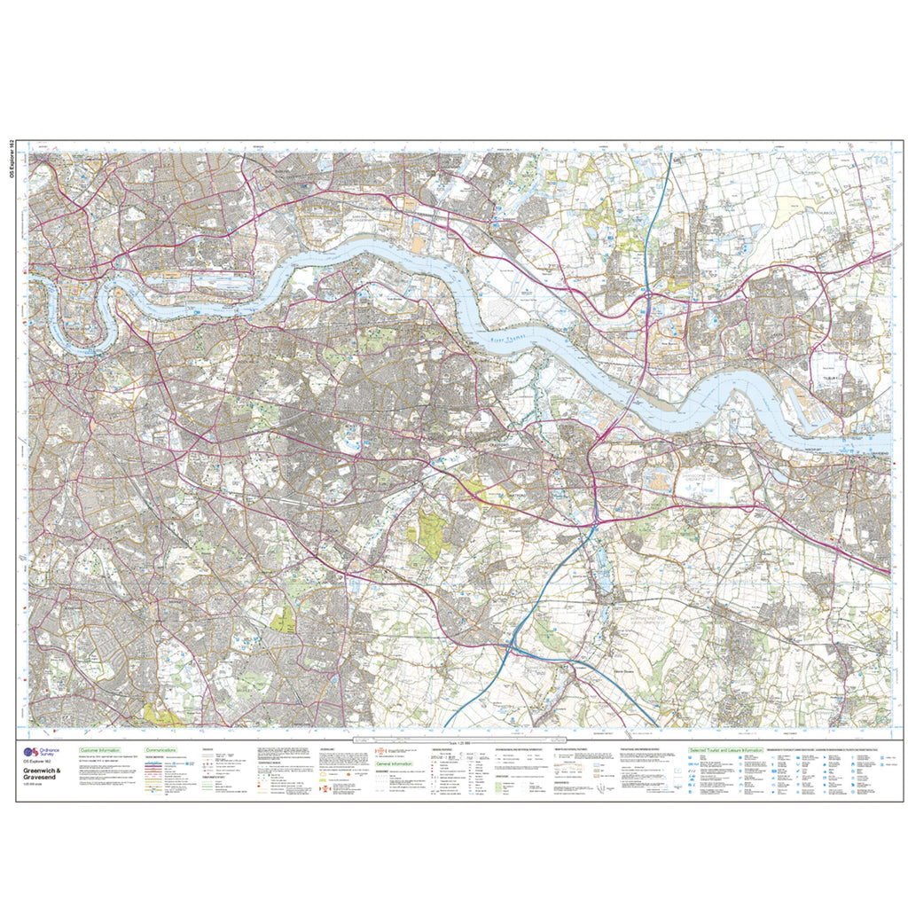 Explorer Active 162 Greenwich  Gravesend Map With Digital Version
