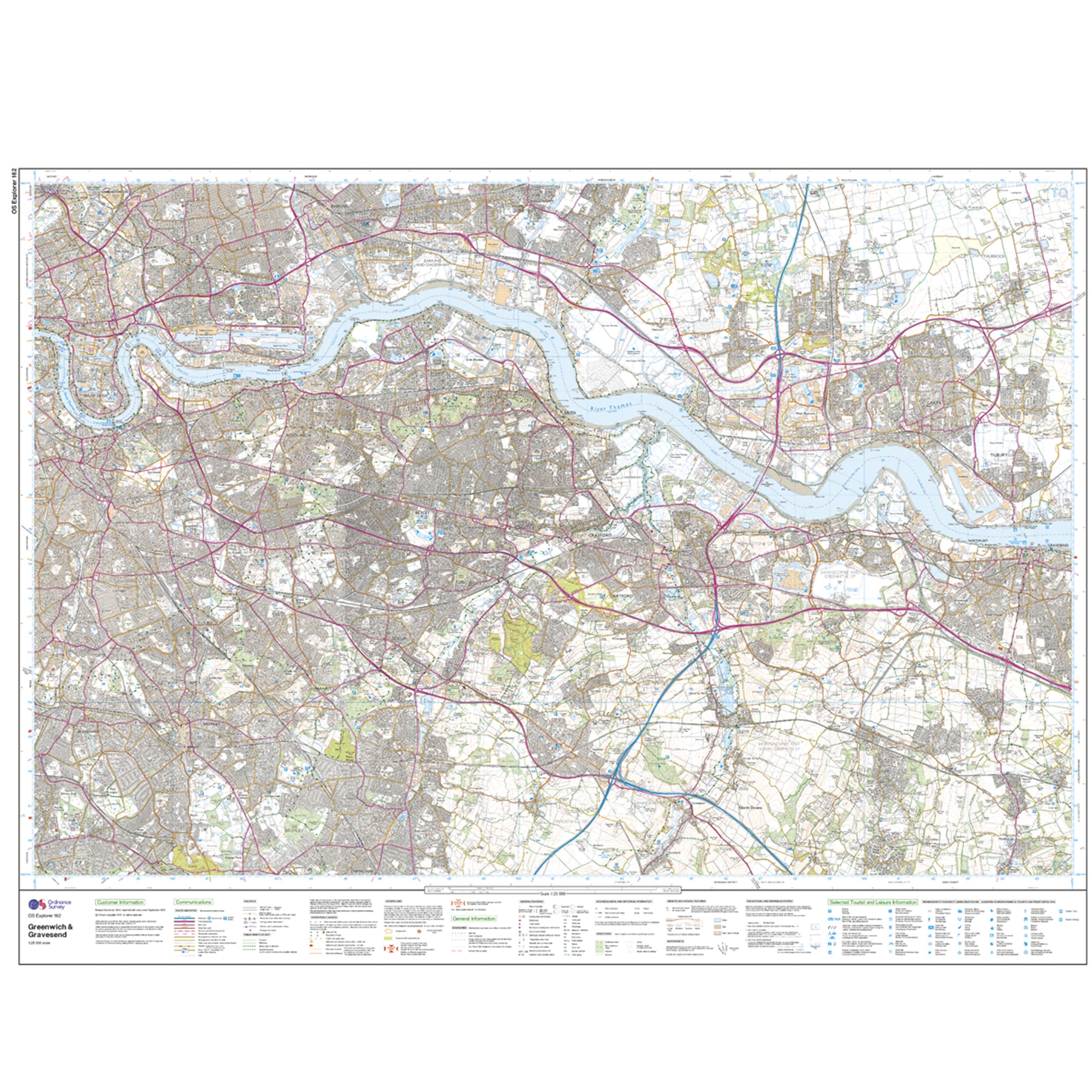 Explorer Active 162 Greenwich  Gravesend Map With Digital Version