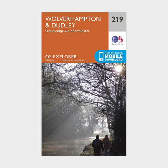 Explorer 219 Wolverhampton Dudley Stourbridge  Kidderminster Map With Digital Version