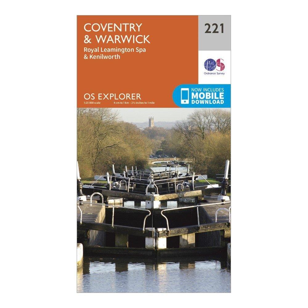 Explorer 221 Coventry Warwick Royal Leamington Spa  Kenilworth Map With Digital Version