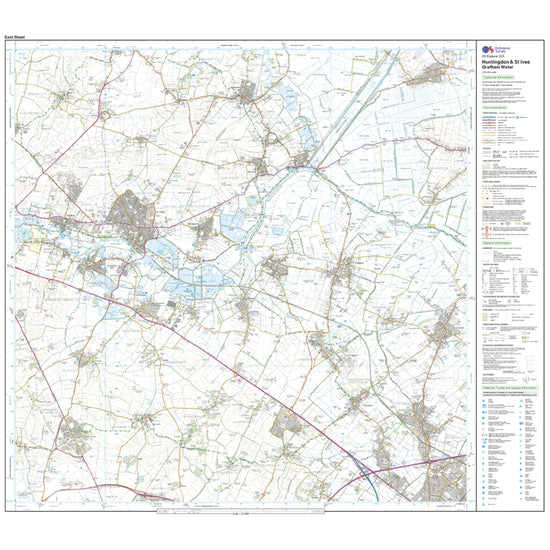 Explorer 225 Huntingdon St Ives  Grafham Water Map With Digital Version