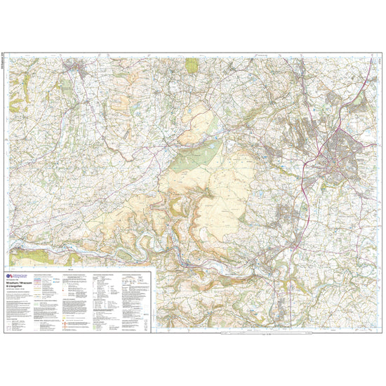 Explorer 256 Wrexham & Llangollen Map With Digital Version