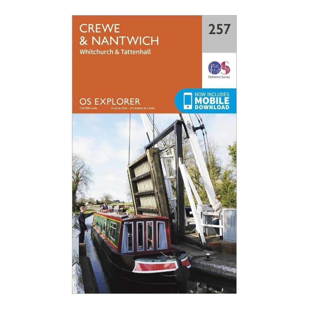 Explorer 257 Crewe  Nantwich Map With Digital Version