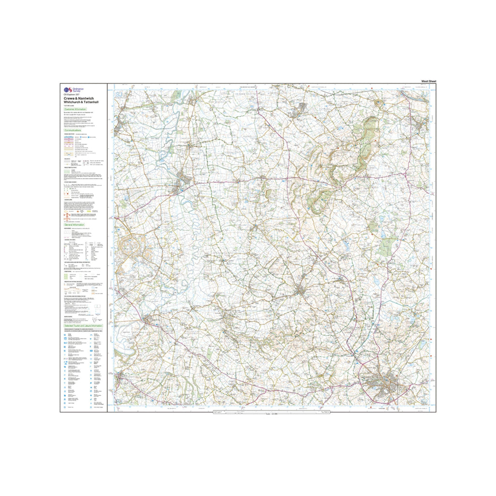 Explorer 257 Crewe  Nantwich Map With Digital Version