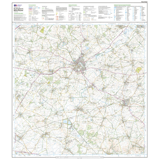 Explorer Active 192 Buckingham & Milton Keynes Map With Digital Version