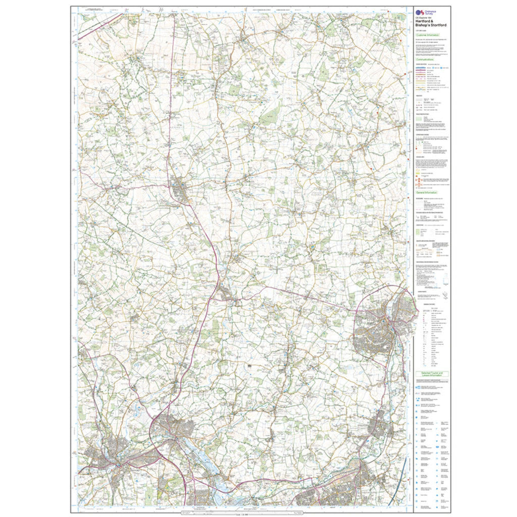Explorer Active 194 Hertford & Bishop's Stortford Map With Digital Version