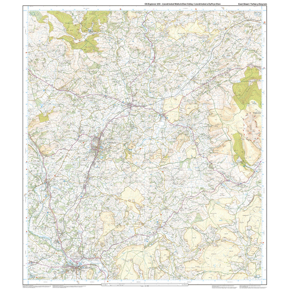 Explorer Active 200 Llandrindod Wells & Elan Valley Map With Digital Version