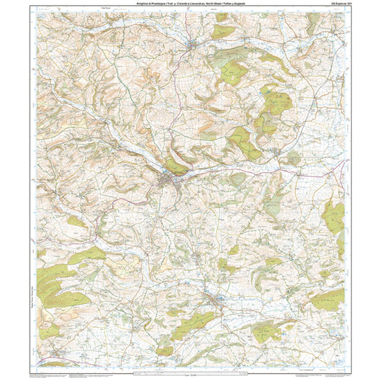 Explorer Active 201 Knighton  Presteigne Map With Digital Version