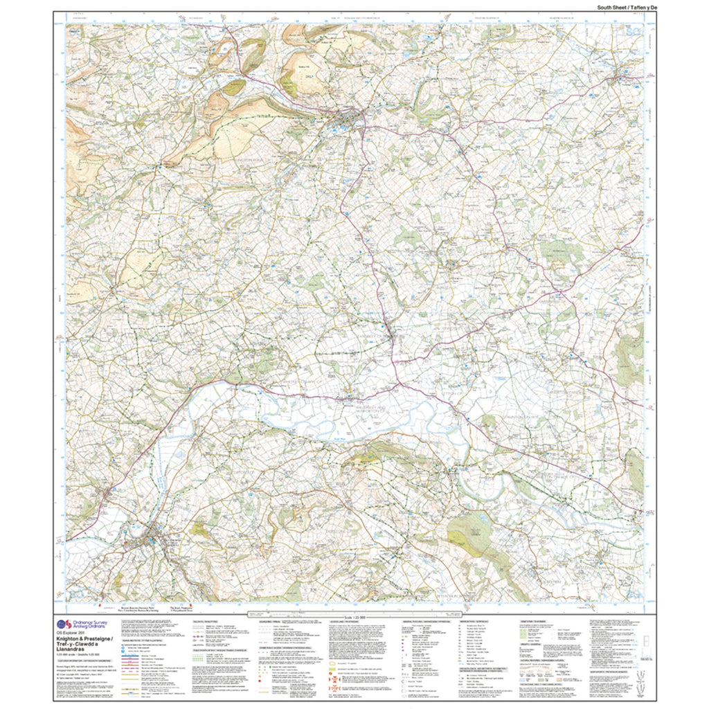 Explorer Active 201 Knighton  Presteigne Map With Digital Version