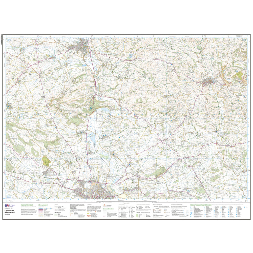 Explorer Active 202 Leominster  Bromyard Map With Digital Version