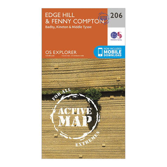 Explorer Active 206 Edge Hill  Fenny Compton Map With Digital Version
