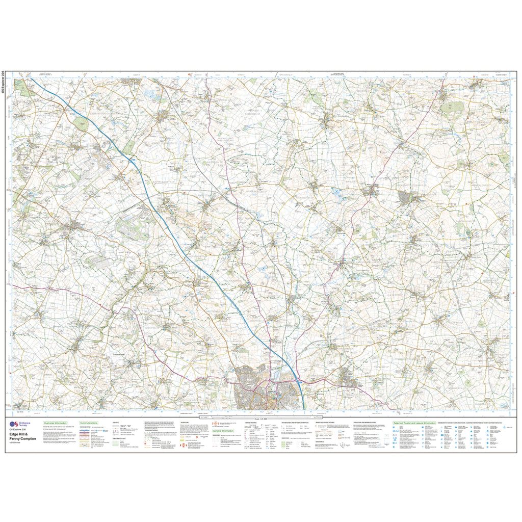 Explorer Active 206 Edge Hill  Fenny Compton Map With Digital Version
