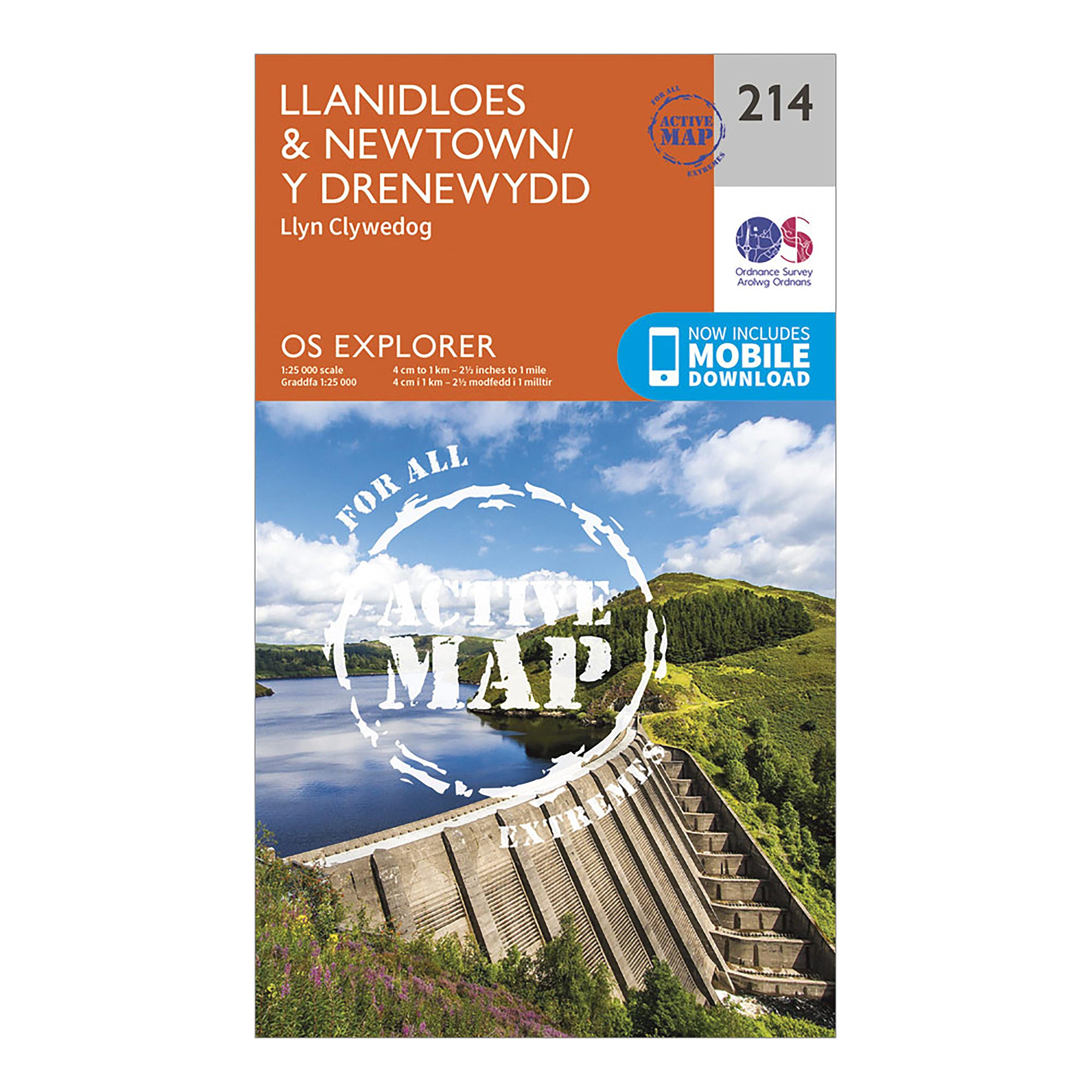 Explorer Active 214 Llanidloes  Newton Map With Digital Version
