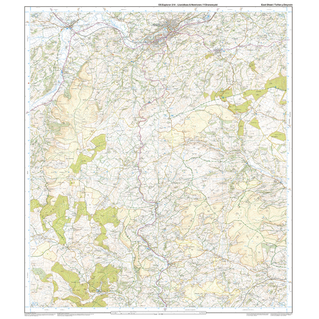 Explorer Active 214 Llanidloes  Newton Map With Digital Version