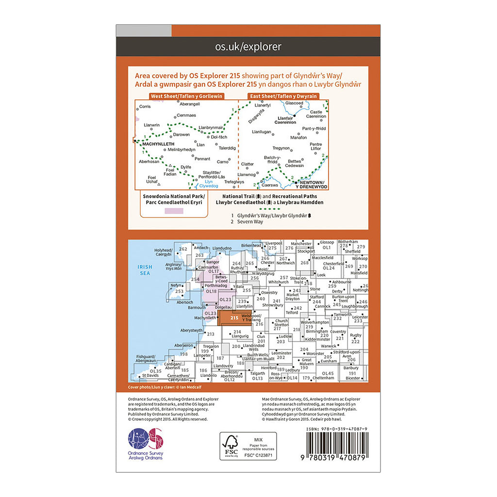 Explorer Active 215 Newton & Llanfair Caereinion Map With Digital Version