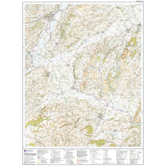 Explorer Active 216 Welshpool & Montgomery Map With Digital Version