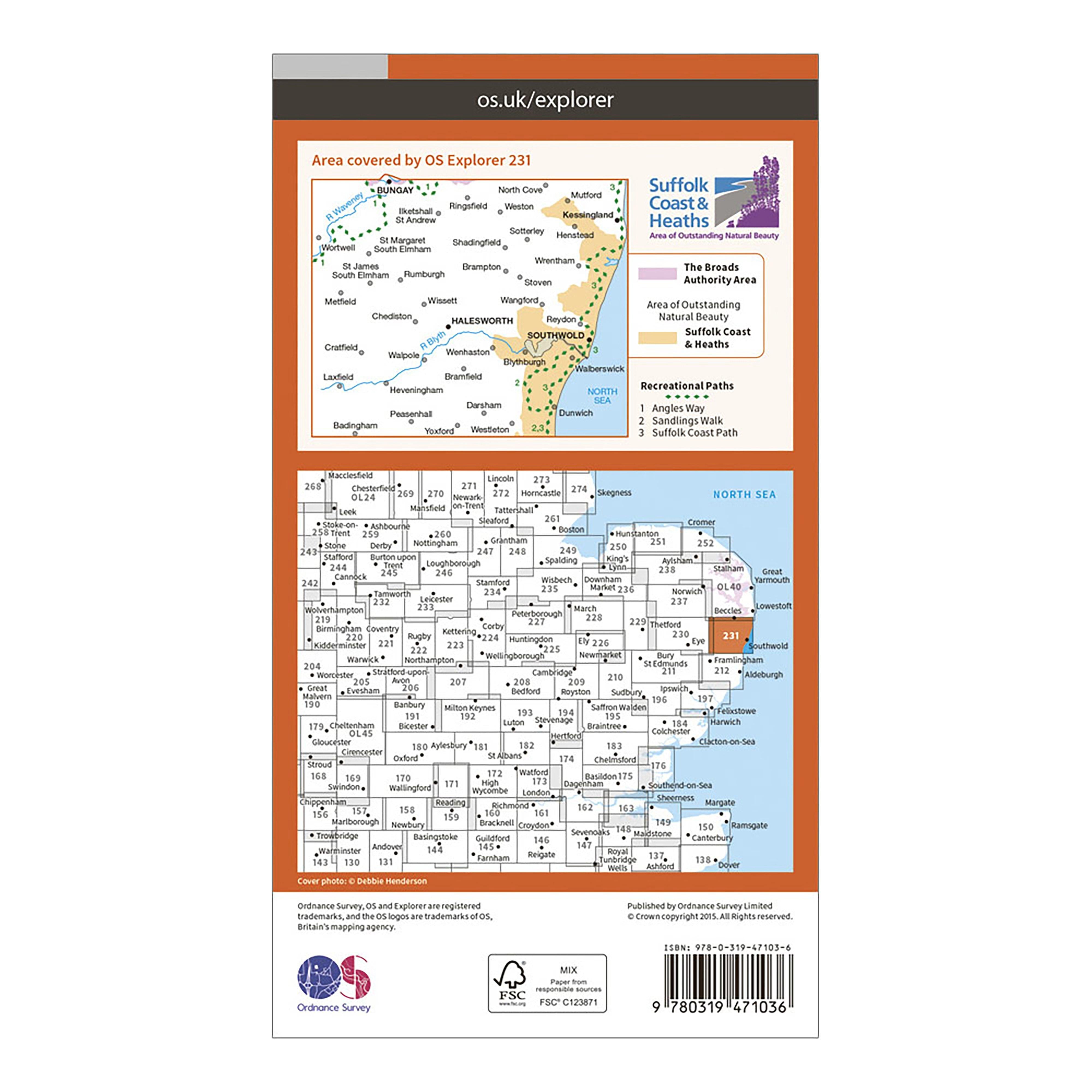 Explorer Active 231 Southwold & Bungay Map With Digital Version