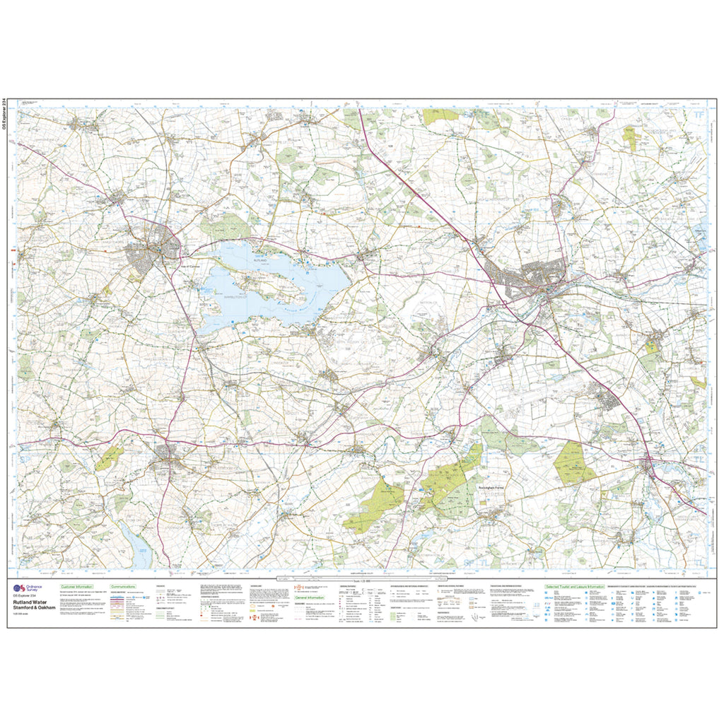 Explorer Active 234 Rutland Water Map With Digital Version